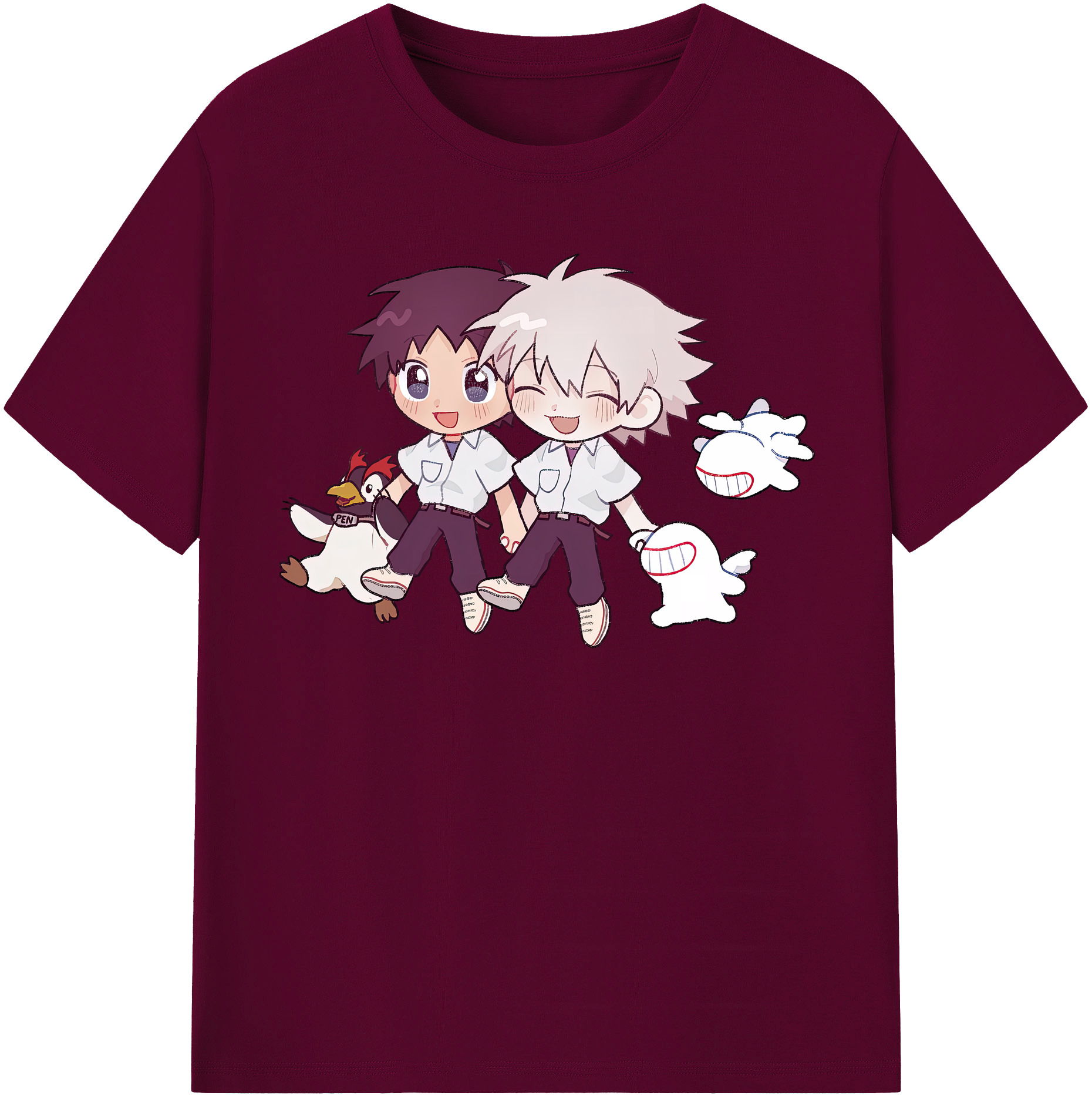 （画像用） EVA 新世紀エヴァンゲリオン レディースカジュアルプリントTシャツ（綿100％）